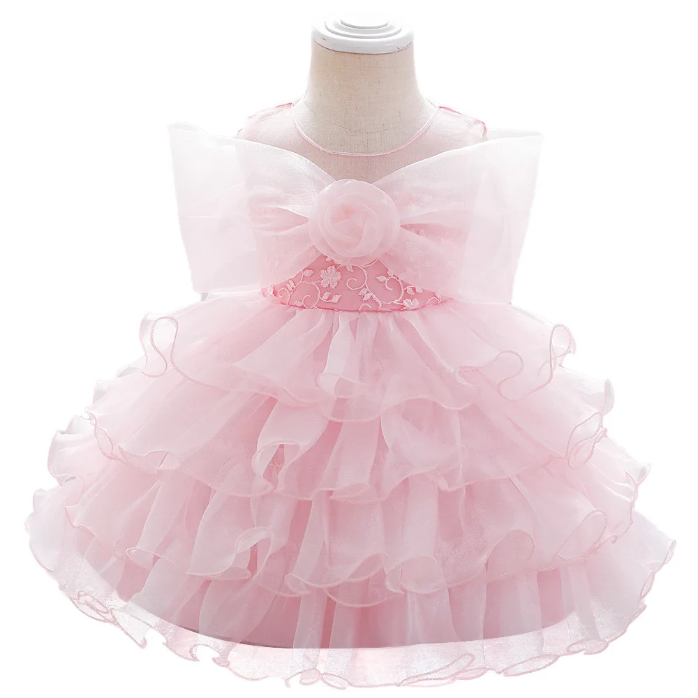 

Popodion New 2021 Birthday Gift For One Year Old Baby, Bow Gauze Princess Dress CHD20445