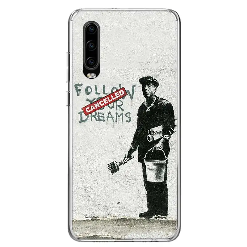 Чехол для телефона с граффити Banksy Huawei Y5 Y6 Y7 Y9S Honor 9 10 Lite 8A 8X 8S 9X P Smart Z 2019 7X 7A мягкая