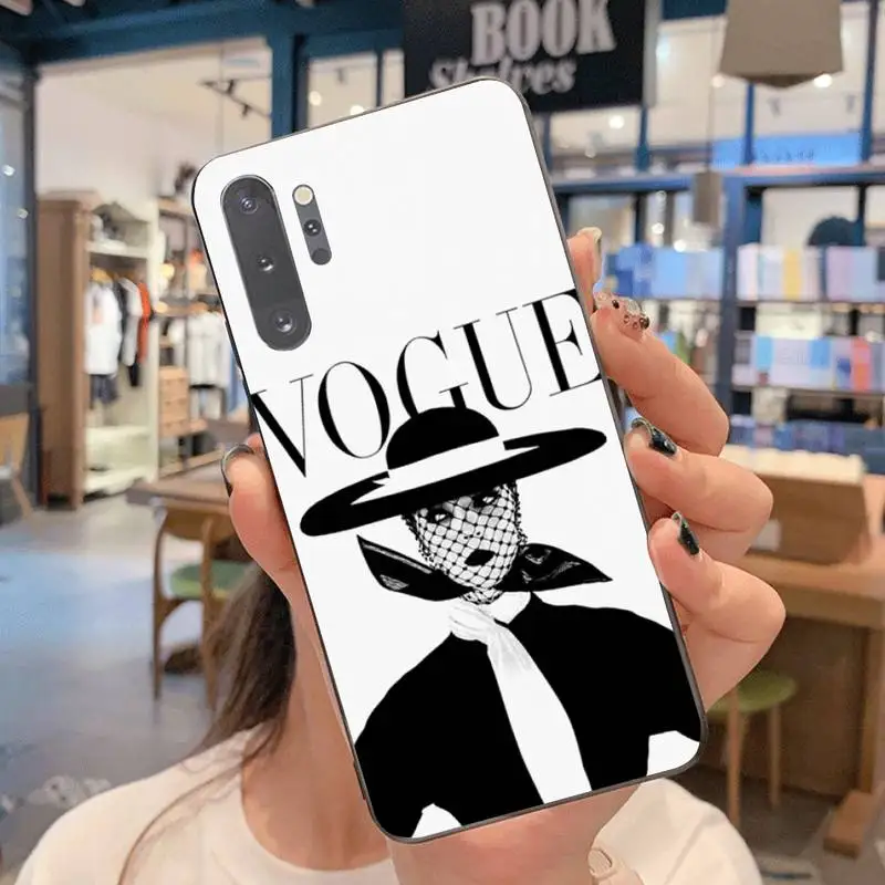 NBDRUICAI Luxury fashion magazine VOGUE Soft Phone Case Capa For Samsung Note 7 8 9 10 Plus lite Galaxy J7 J8 J6 2018 Prime | Мобильные