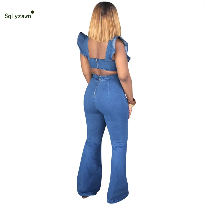 Женский комбинезон синий розовый зеленый с открытой спиной| |