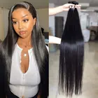 Натуральные Прямые бразильские пучки Miss Black, 34 пучков, 100% человеческие волосы для наращивания, бразильские волосы без повреждений для черных женщин