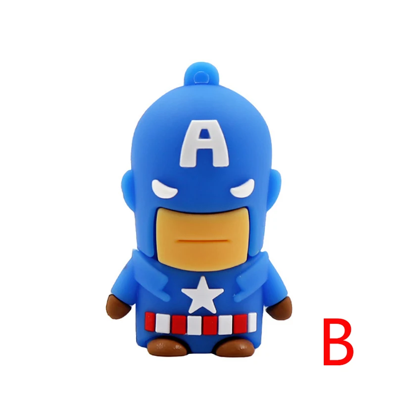 Хит продаж usb 2 0 Капитан Америка Человек паук Бэтмен Супермен 64 Гб USB флеш