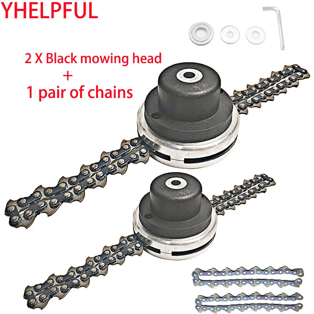 

Universal Lawn Mower Head Spiral Chain Lawn Mower Garden Grass Trimmer with Thicker Chain for Lawn Mower Garden Tool Parts