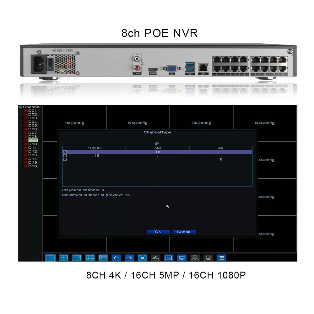 XMeye 16CH SONY 5MP Распознавание лиц POE IP Камера безопасности Системы Наборы 335 аудио