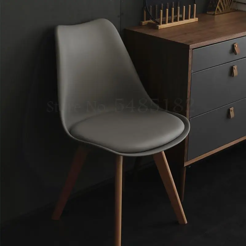 Северный стул простой современный задний стол для переговоров ins красный