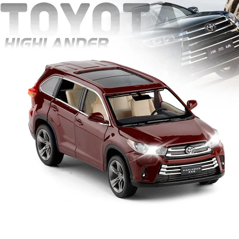 Изысканная модель внедорожника Toyota 2018 из сплава имитация литья под давлением