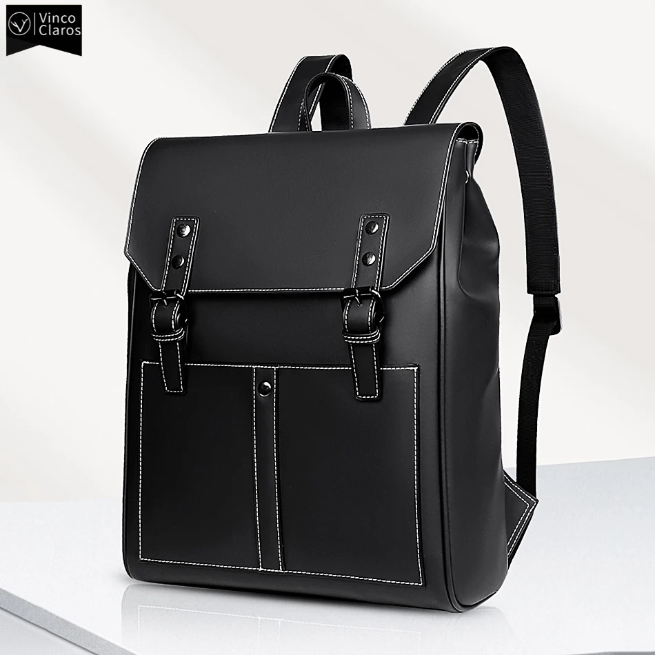 High Quality Soft Leather Men's Backpack Luxury Designer Backpacks for Men Fashion Urban Man Business Laptop Backpack Male Bag