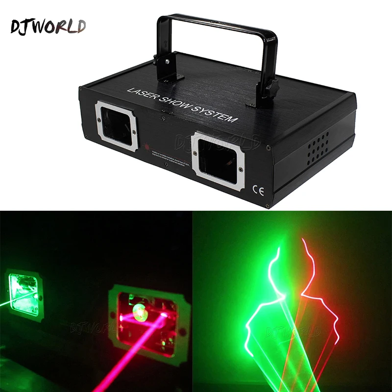 Djworld Laser Lamp 2 Head Laser Dual Hole Lighting Red Green Stage Effect For DJ Disco Dance Floor KTV Nightclub Factory Outlet