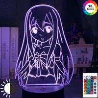 anime fairy tail ultear milkovich figure led night light lamp for girls bedoom decor usb battery powered nightlight dorm deco