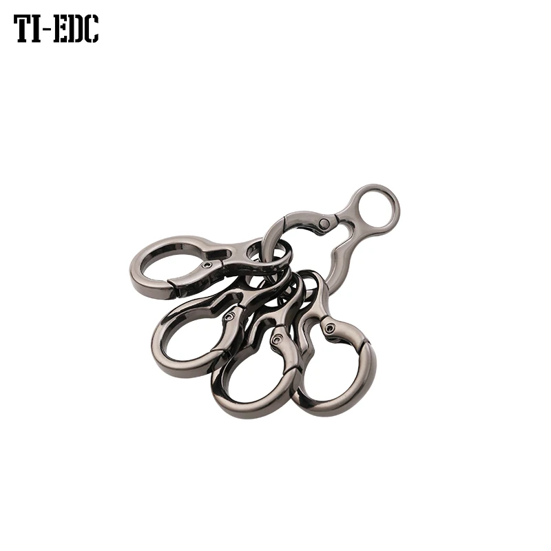 

5pcs/batch Keychain Keyring Keychain Bronze Rhodium 34mm Outdoor Gadgets Backpack Accessories