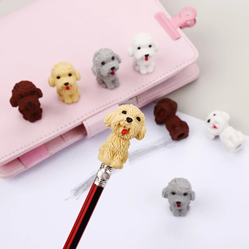

36 Pack Cartoon Puppy Erasers Cute Pen Class Reward Novelty Puppy Bookmarks