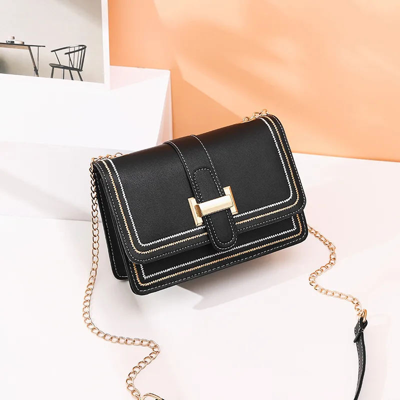 

Fashion Elegant Crossbody Bags for Women New Luxury Handbags Ladies Quilting Thread Shoulder Bag Pu Leather Small Square Bags
