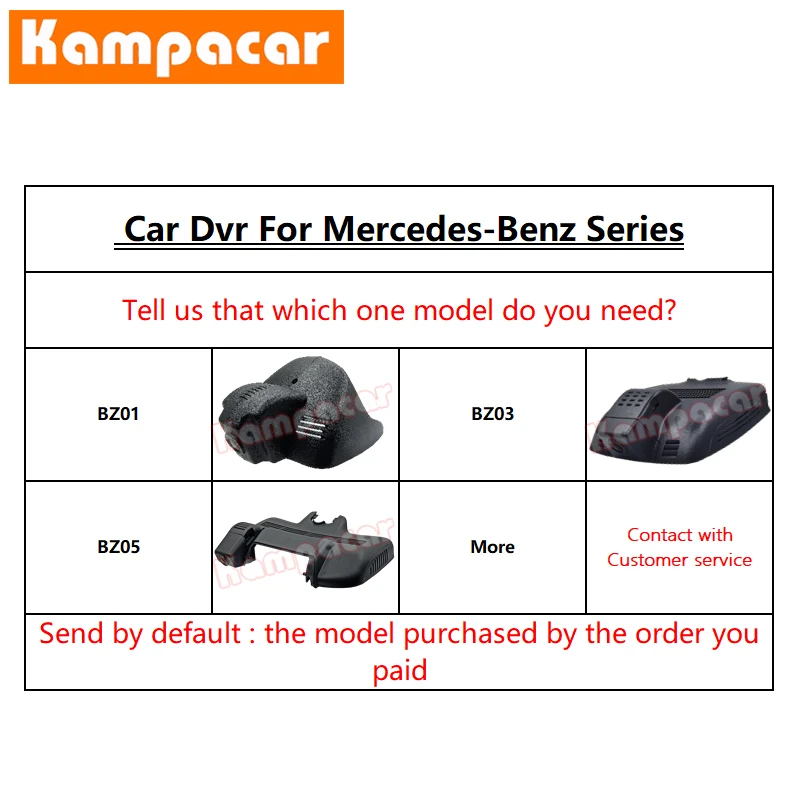 Kampacar BZ22 C Wi Fi Dash Cam Автомобильный видеорегистратор Камера для Mercedes Benz E GLC класс 350 300
