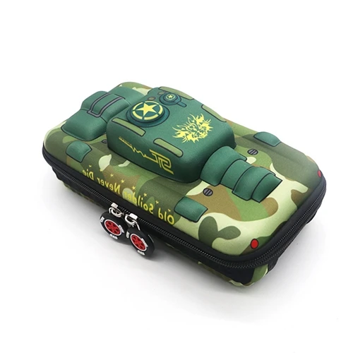 light green Чехол-карандаш для автомобиля, школьный многофункциональный чехол-карандаш для мальчиков, большая емкость, материал EVA, сумка для карандашей, милая коробка для карандашей, канцелярские принадлежности, подарок - Цвет: light green