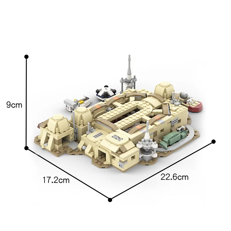 

BuildMoc City House Modular Architecture Star Movie Micro Mos Eisley Cantina Building Blocks MOC City Desert Village Bricks Toys