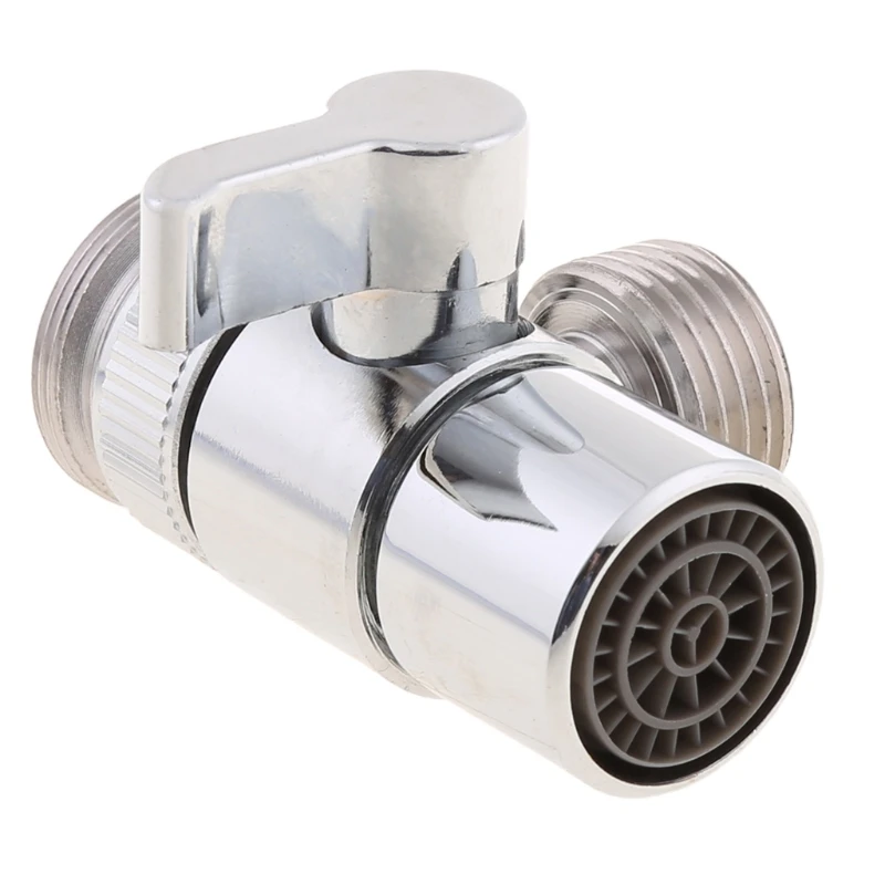 

Bathroom Kitchen Brass Sink Valve Diverter Faucet Splitter to Hose Adapter M22 X M24 32CC