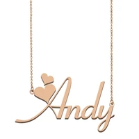 andy name necklace custom name necklace for women girls best friends birthday wedding christmas mother days gift