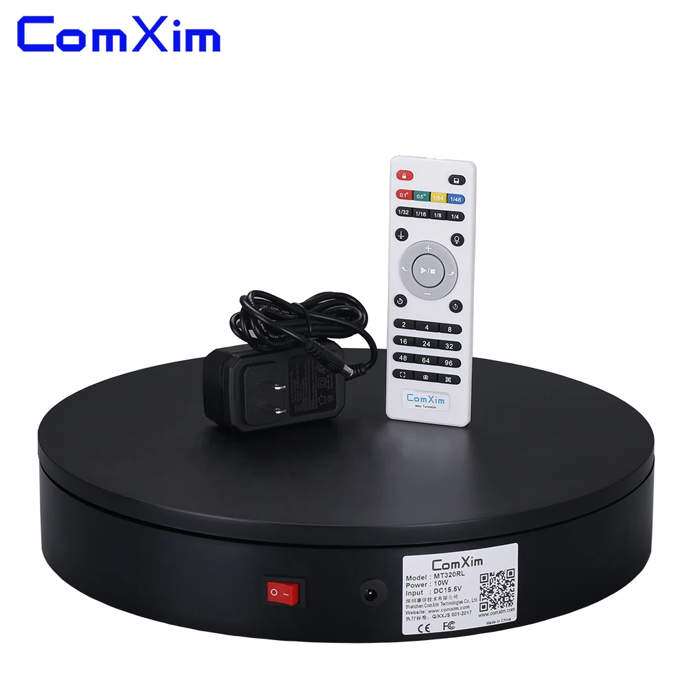 ComXim удаленного Управление Скорость, направление, MT320RL60 32 см 360 градусов фотографии Электрический поворотный, вращающийся проигрыватель, дисплей стенд