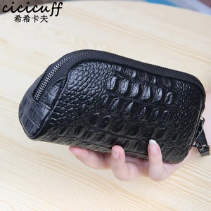 women wallets long fashion alligator pattern zipper clutch bag 2022 new mobile phone bag genuine leather coin purse lady wallet free global shipping