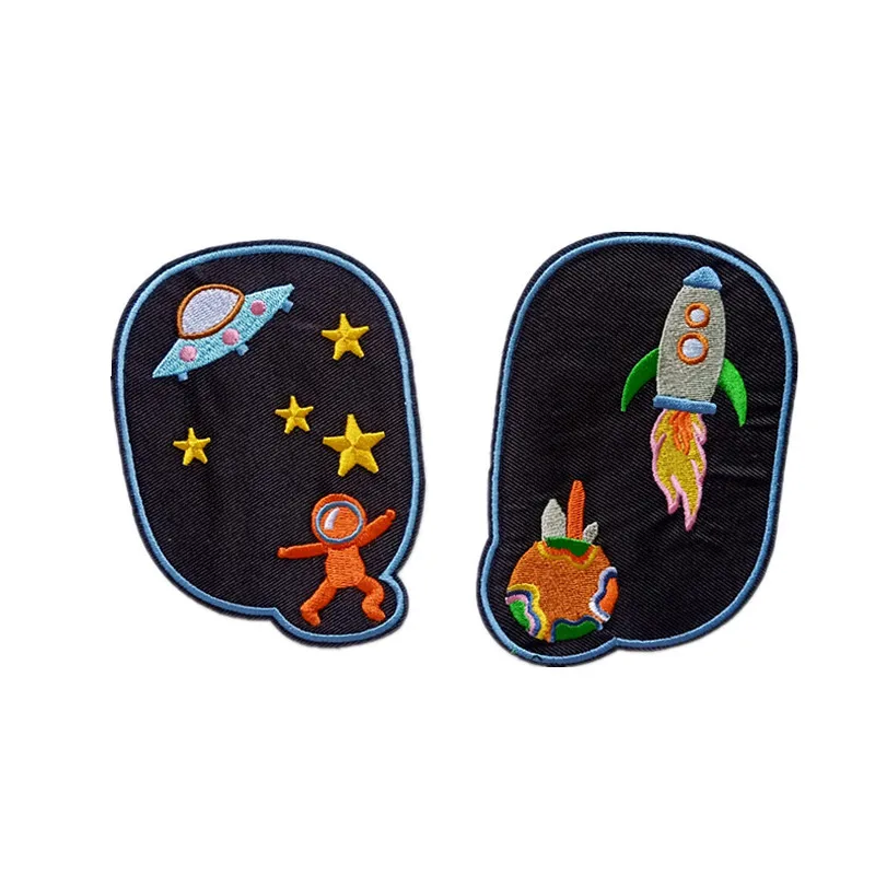 5шт. вышивка патч ткань наклейки детские джинсы ремонт коленных дыр S78 on.