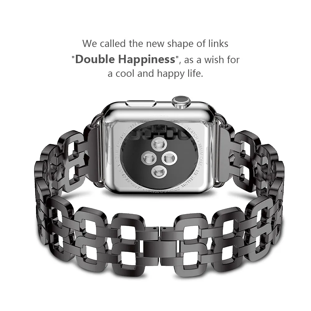 Stainless Steel Watch Band for Apple 42mm 44mm Metal Strap 38mm 40mm Series 4 3 2 1 Bracelet | Электроника