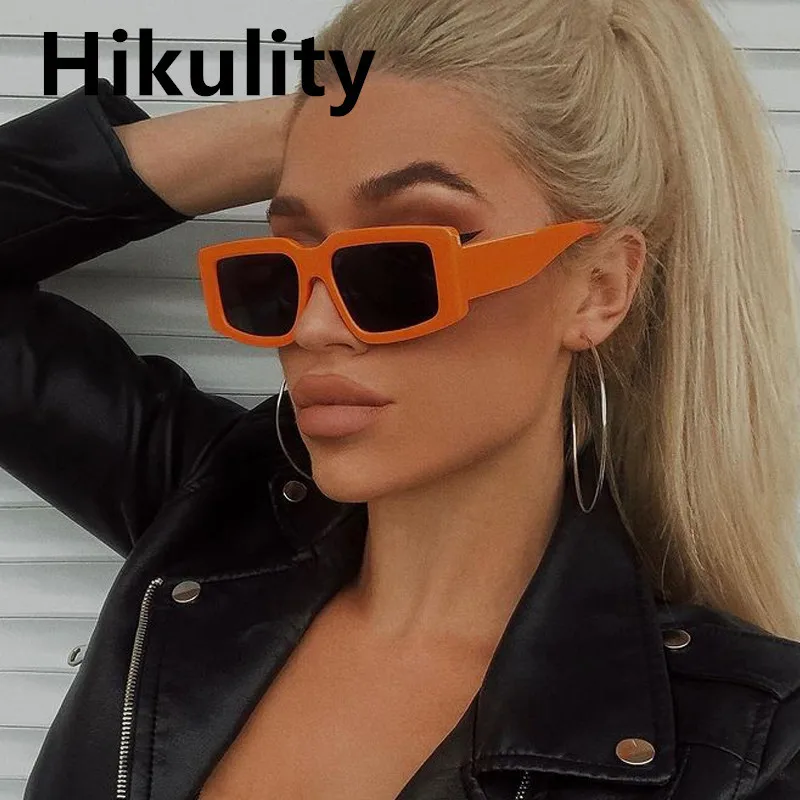 

Vintage Orange Gradient Square Cat Eye Sunglasses For Women New Fashion Brand Uv400 Sun Glasses Female Elegant Shades Black Blue
