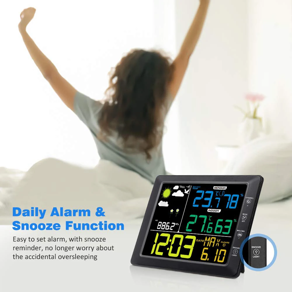 Беспроводная метеостанция Уличный Термометр в помещении и на улице с