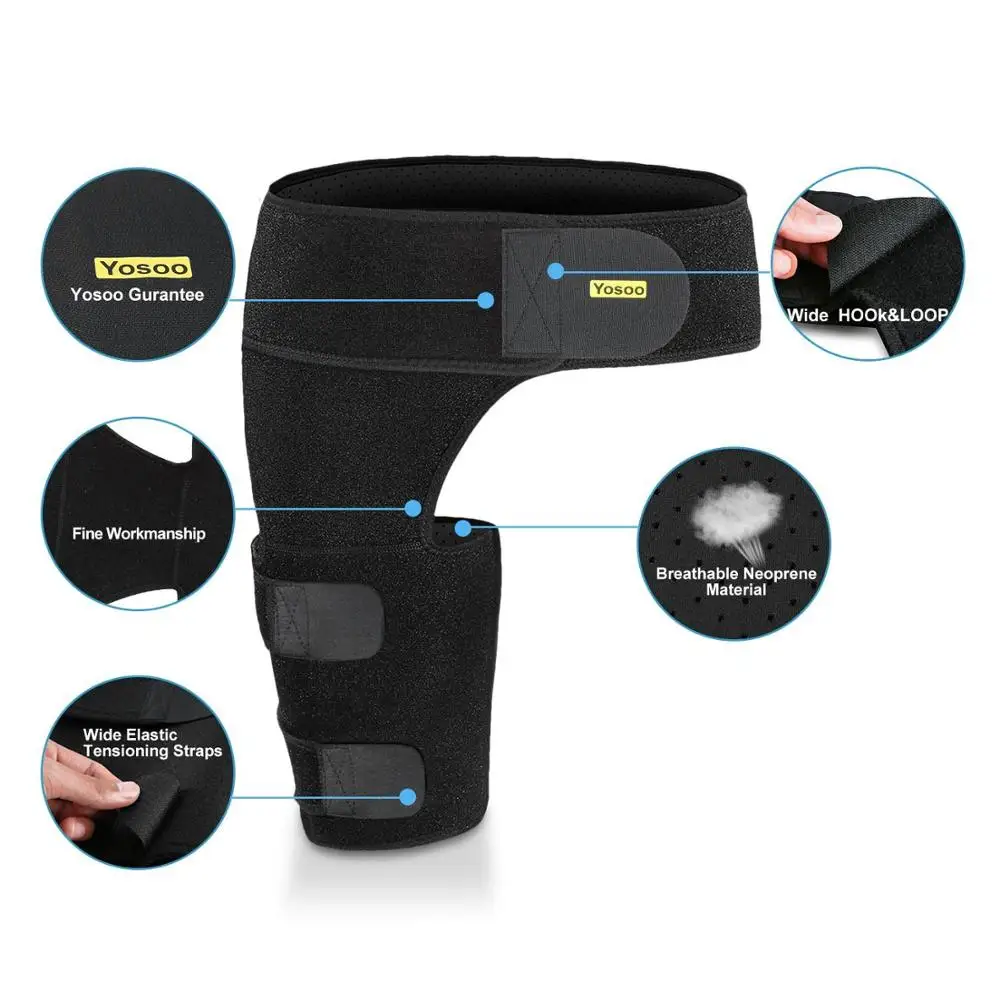 Пояс YOSOO для поддержки талии и бедра регулируемый бандаж суставов бедер при