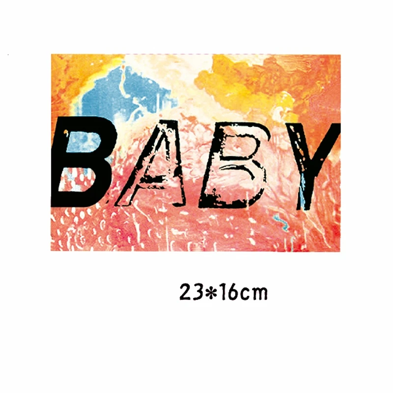 Цветные нашивки детские буквы 3D нашивка с принтом переводная наклейка на