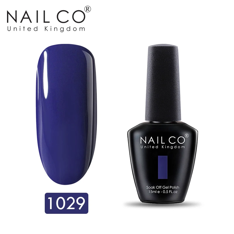 1029 NAILCO синяя серия лаков для ногтей 150 чистый цвет стойкий лак для ногтей Гибридный Esmalte дизайн ногтей гель лак - Цвет: 1029
