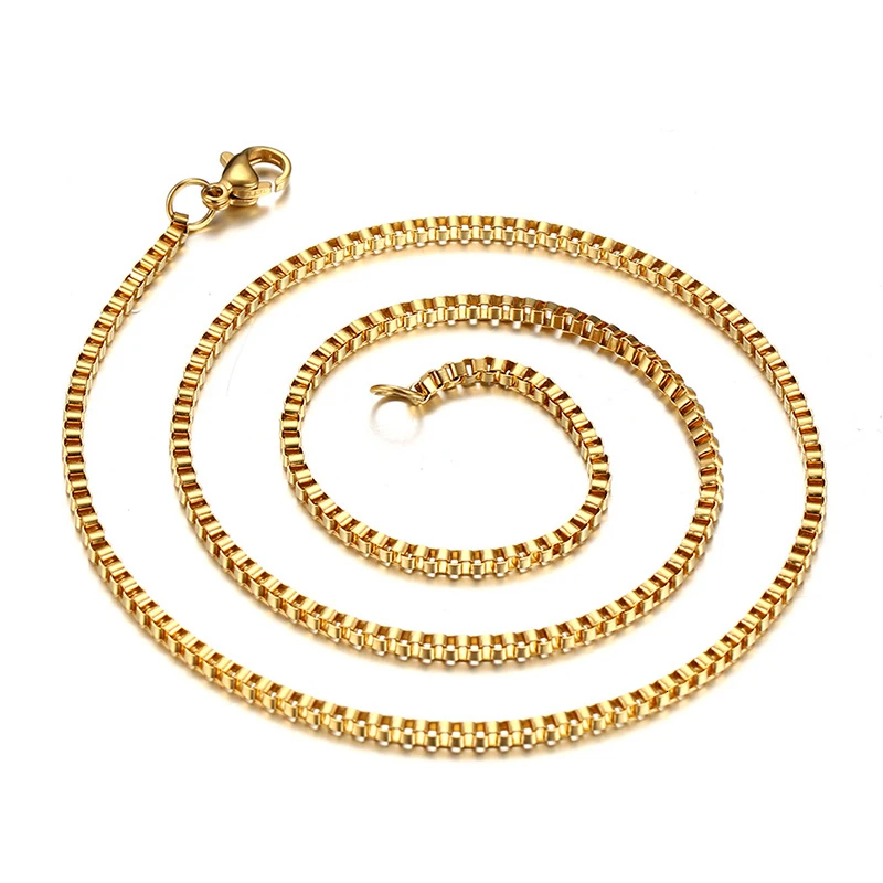 

Мужское ожерелье-цепочка в стиле панк, золотистого цвета, 6,6 мм, из нержавеющей стали, итальянская ожерелье