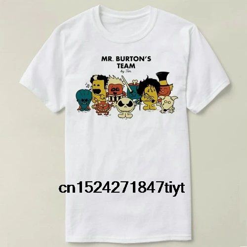 Футболка Tim Burton Mr Burton's Team хлопковая футболка с коротким рукавом для женщин и
