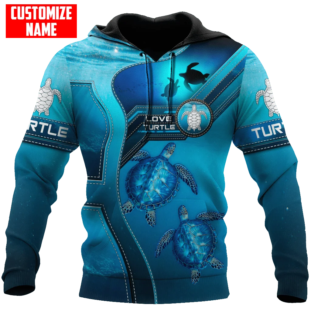 

Осенняя модная мужская толстовка с капюшоном и 3D-принтом черепахи, повседневная спортивная одежда унисекс XY120