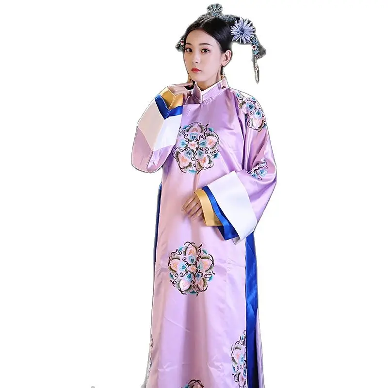 Китайский древний комплект с вышивкой костюм для игры в ТВ маньчжу принцессы