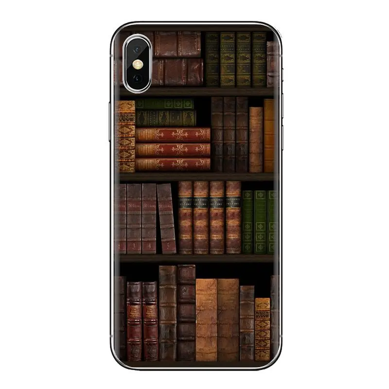 Мягкие чехлы для Xiao mi 4 5 5s 6 A1 A2 5X6X8 9 Lite SE Pro Max Mix 2 3 2S ретро-книга полка книжная |