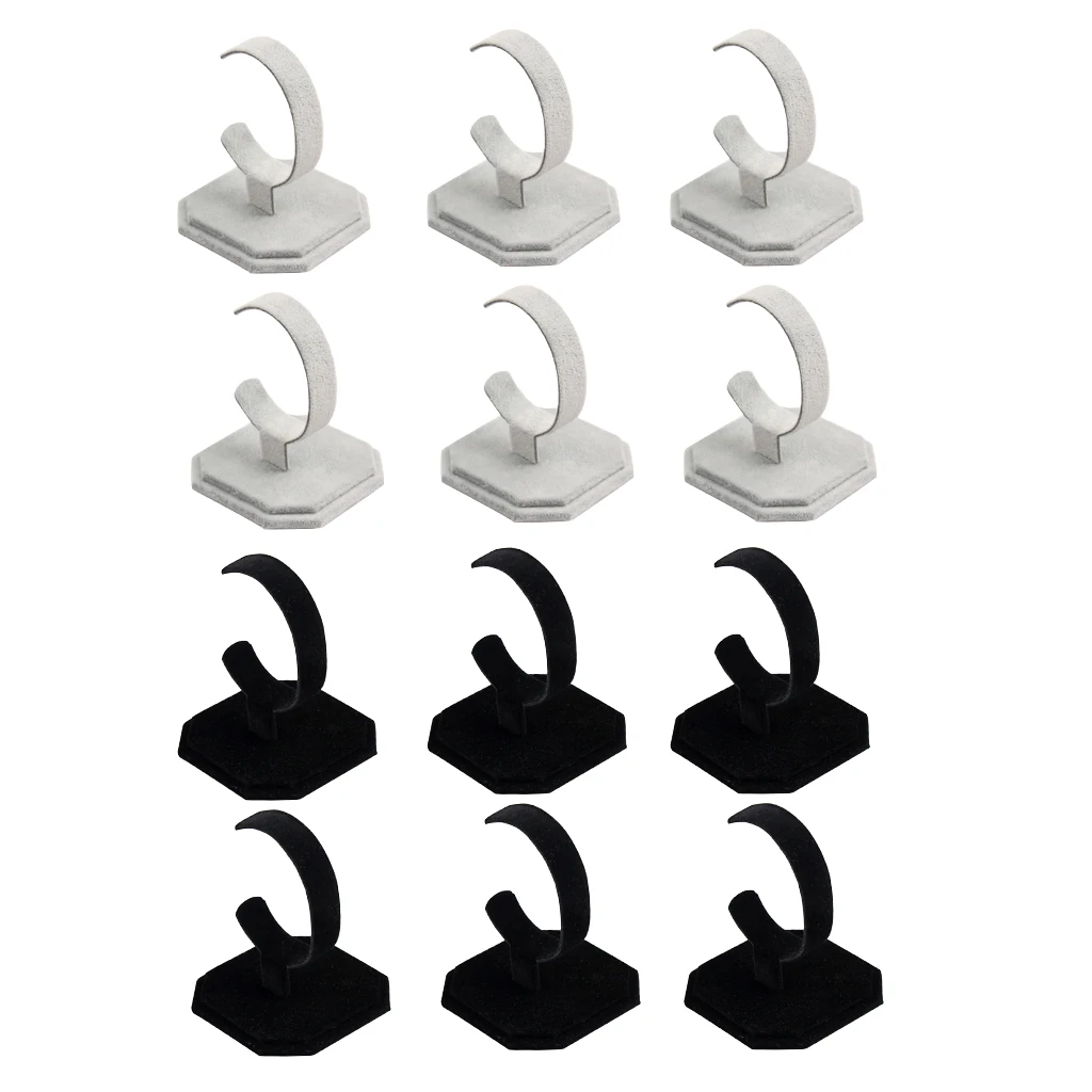

12pcs Gray Black Stand Rack Fashion Hot Show Holder Display for Wrist Watch