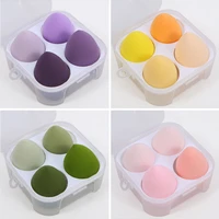 4pcsset beauty egg set gourd water drop puff makeup puff set colorful cushion cosmestic sponge egg tool wet and dry use