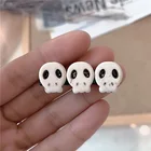 Заколки для волос в стиле Харадзюку, для девочек, с черепом, модные аксессуары для волос в стиле панк, крутые заколки для волос со скелетом, ювелирное изделие, Новинка