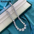 Цепочка женская из серебра 925 пробы, с бриллиантами, ручная работа