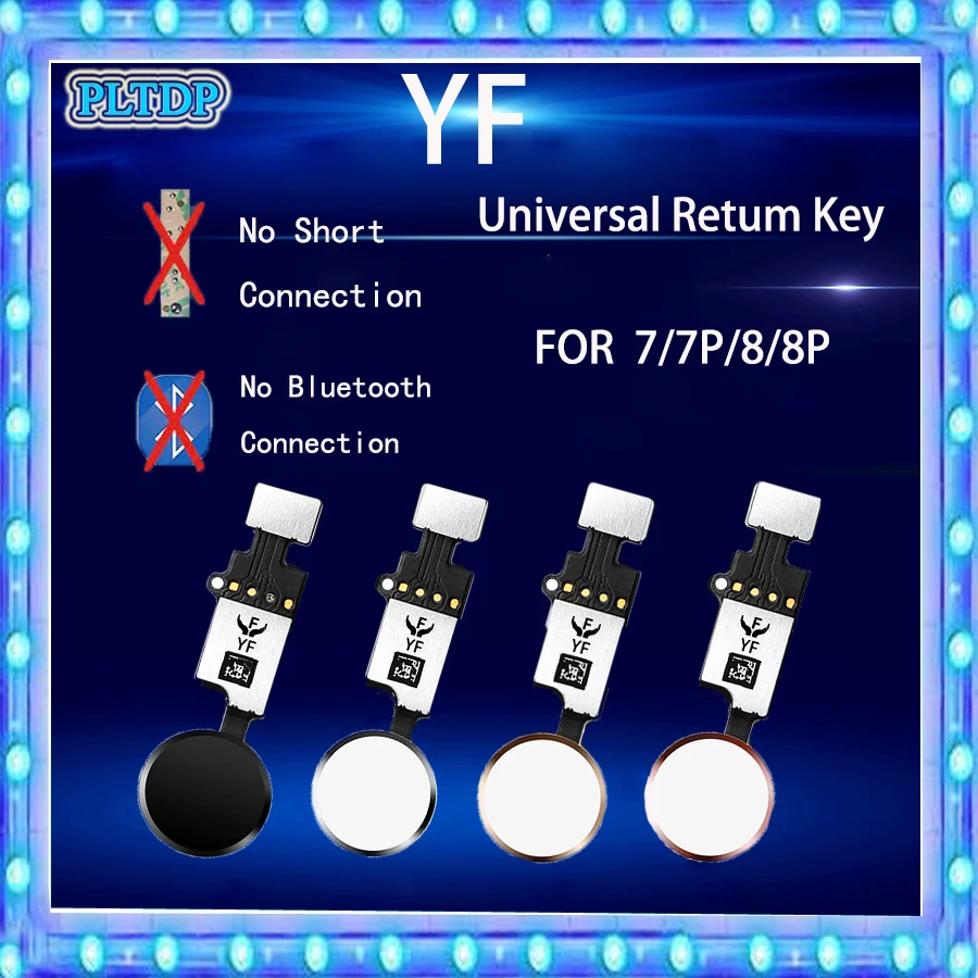 Универсальная Кнопка возврата кнопки домой для iphone 7 7P 8 8P с обратной задней