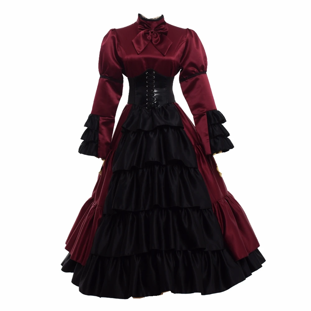 Бальное платье в викторианском стиле корсет рококо готический стиль 18 век