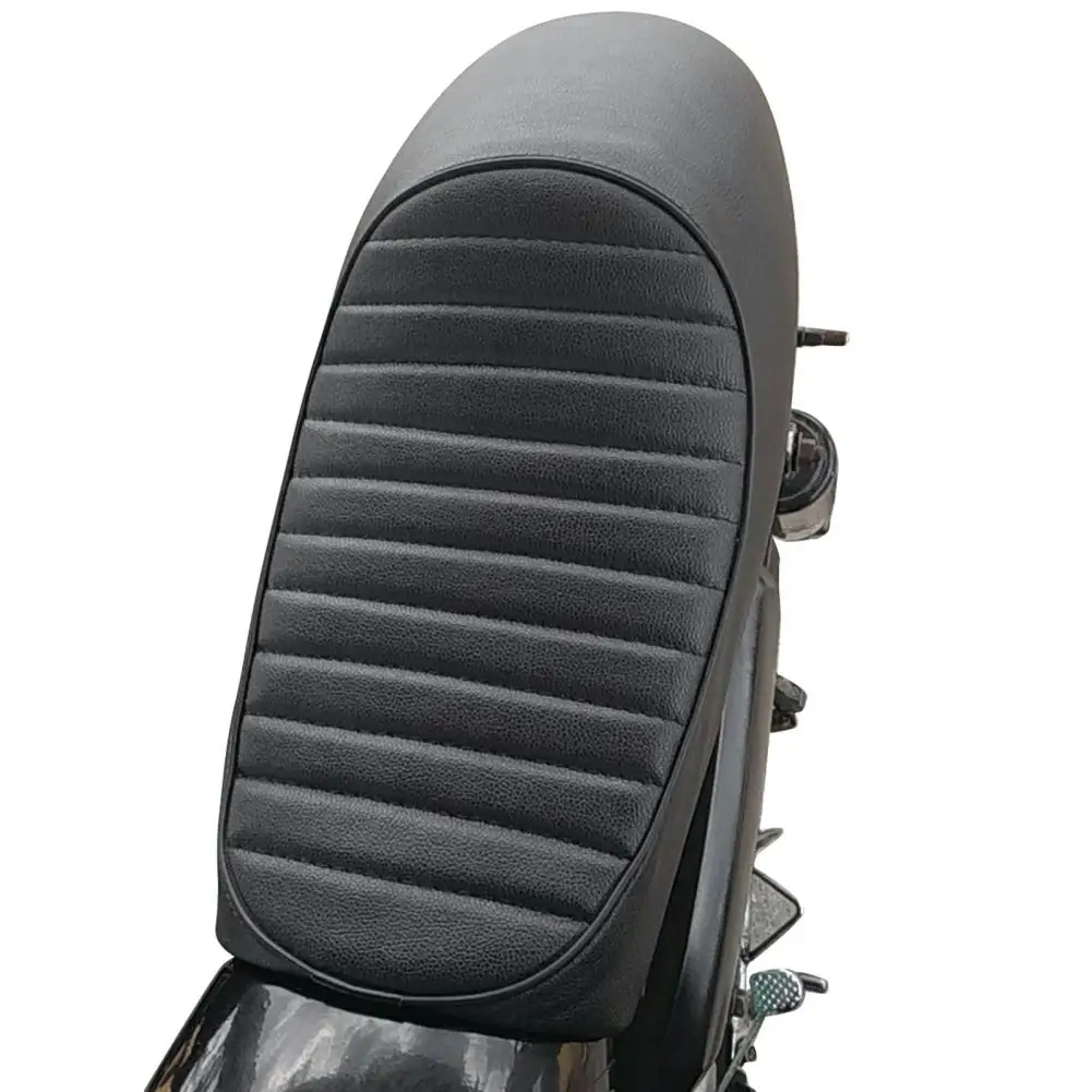 Motorcycle Seat Vintage Black/Brown Hump Brat Wear-Resistant Faux Leather Cafe Racer for Honda CG125 |