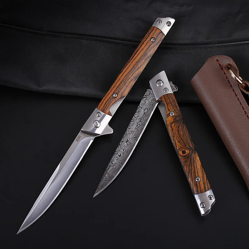 Складной нож для повседневного использования карманный прямой дамасский