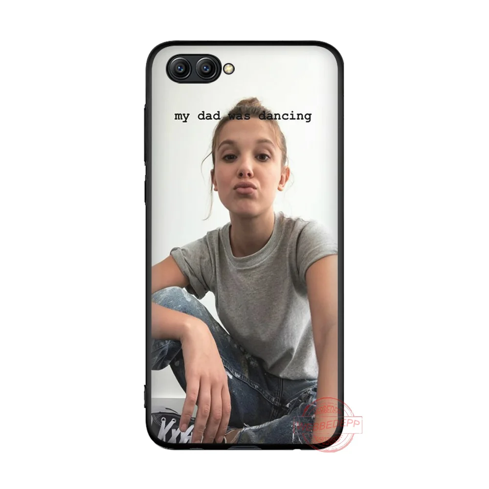 WEBBEDEPP Millie Bobby коричневый Модный мягкий силиконовый чехол для телефона Honor 6A 7X 8X 8C 8A