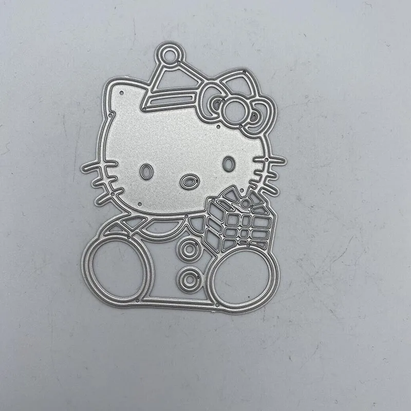 

Metal Cutting Dies Stencils Christmas Gift Cat for DIY Scrapbooking/photo album Decorative Embossing DIY Paper Cards