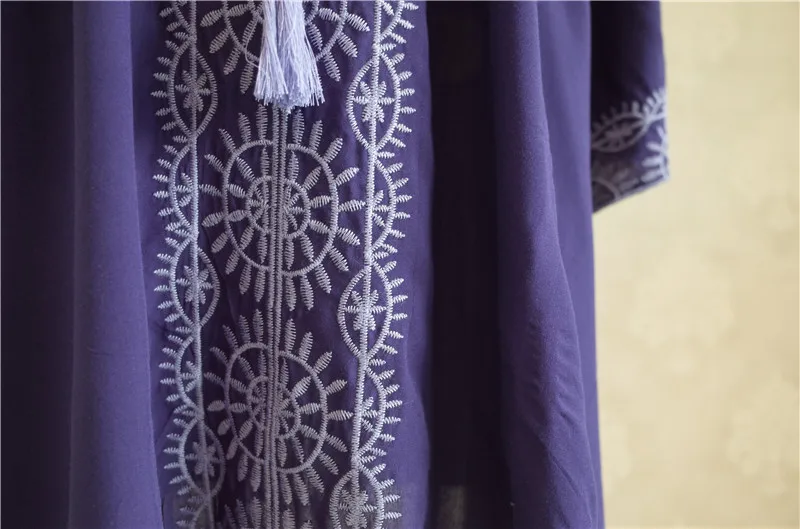 Хлопковая Пляжная накидка с вышивкой для плавания парео пляжная одежда бикини