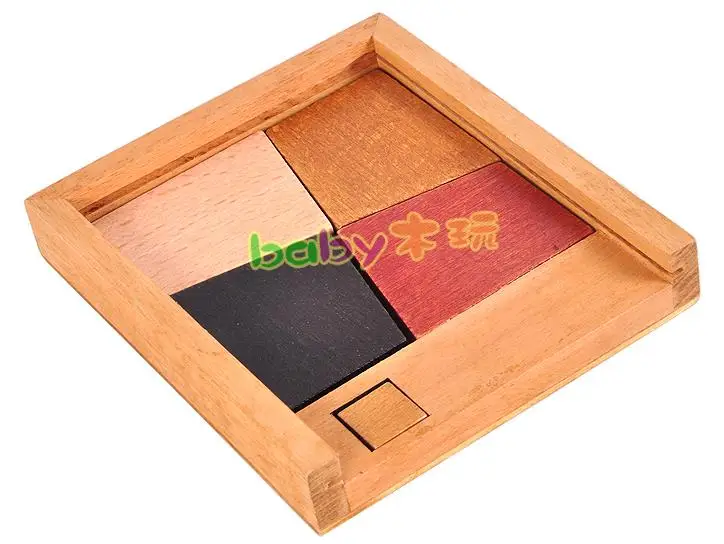 Деревянные интеллектуальные игрушки обучающие интеллектуальный пазл для