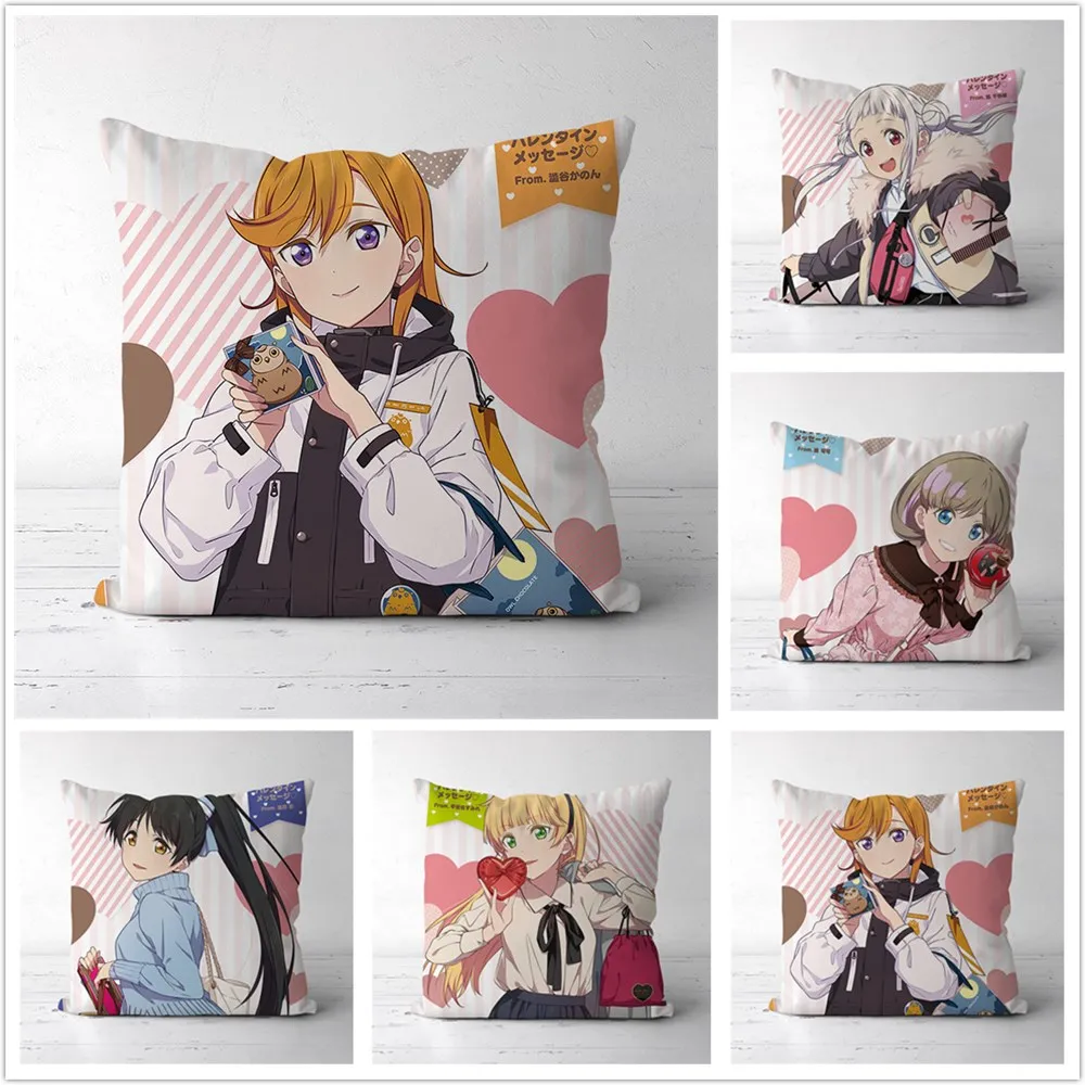 

Love Live! Суперзвезда! Лиелла! Двухсторонняя декоративная подушка Tang Keke Shibuya Kanon suкрупье Chisato Ren