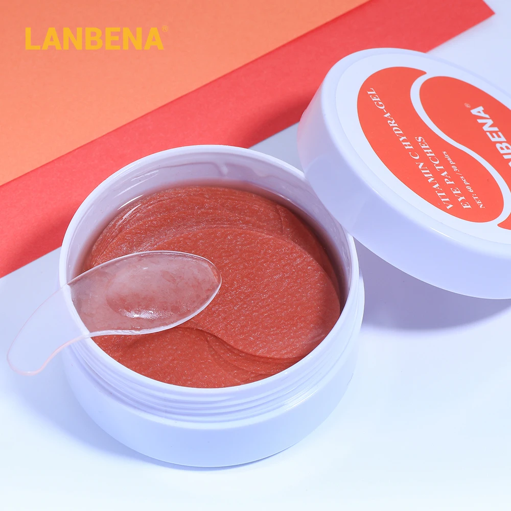 Маска для век LANBENA Vitamina C Коллагеновые патчи темных кругов под глазами