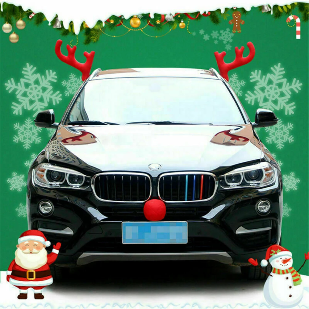 Модный бренд, новинка,, рога, красный нос, Rudolph, олень, автомобиль, костюм с грузовиком, Рождественское украшение